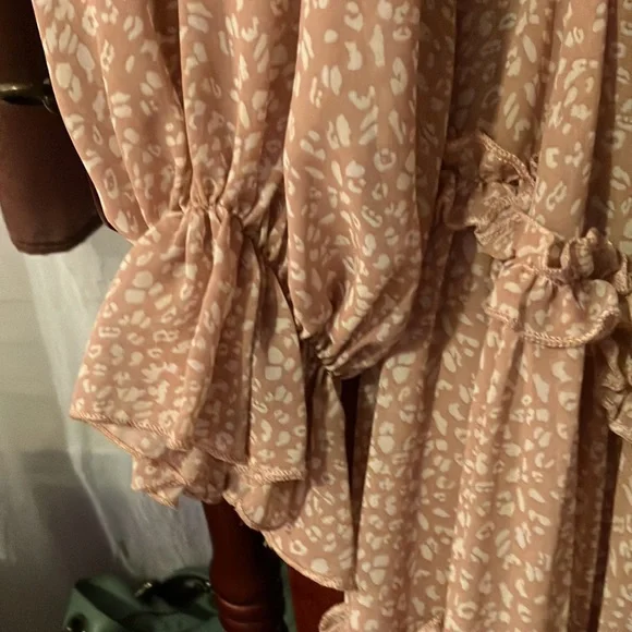 Saints & Secrets chiffon & layered ruffle dress - Picture 11 of 11